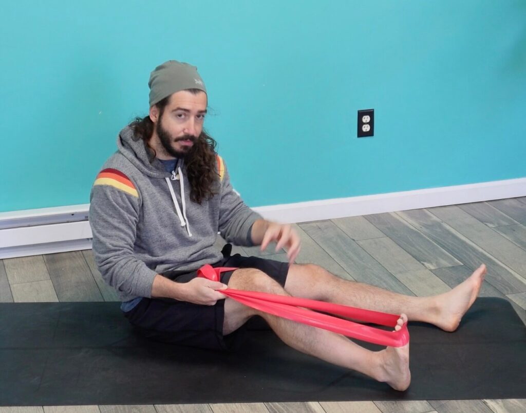 Post Tibialis strengthening exercise for throws